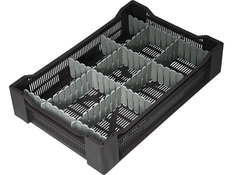 Ящик перфорированный 600x400x135 (черный)