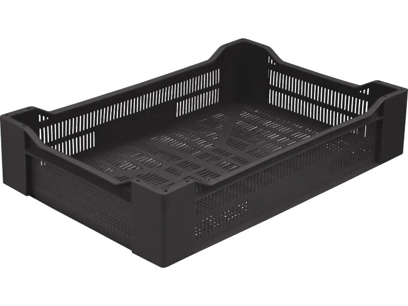 Ящик перфорированный 600x400x135 (черный)