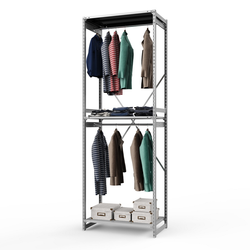 Стеллаж металлический для одежды ТСУ Универсал, 3000х1000х600 мм. полки: метал. 3 шт.