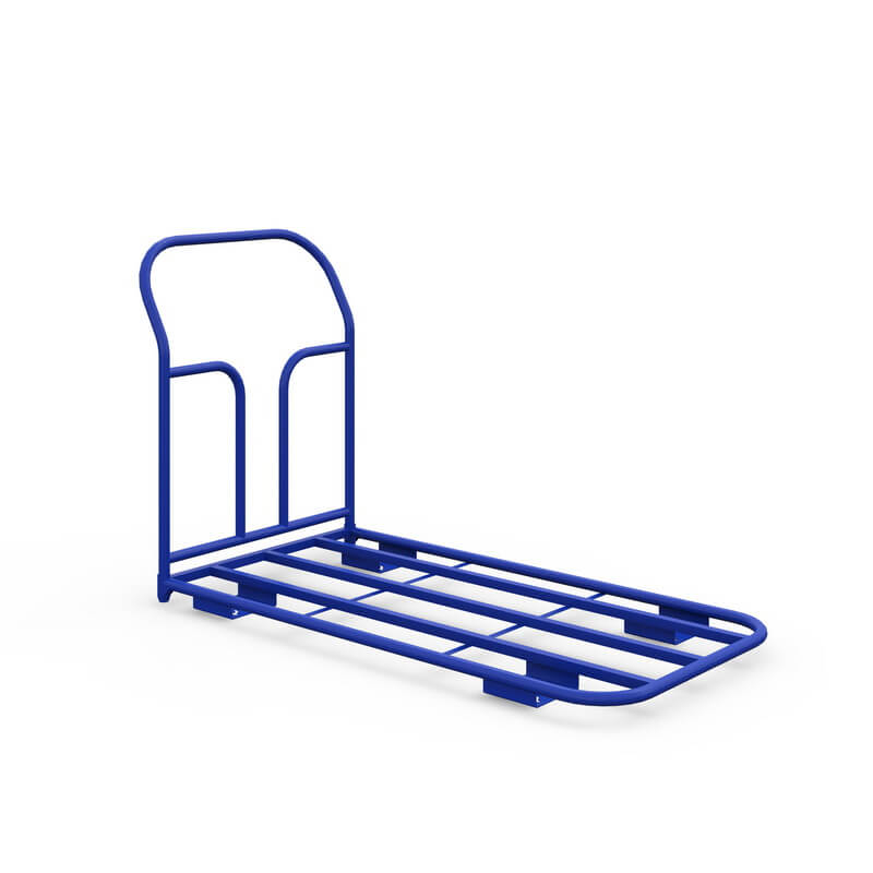 Тележка платформенная каркасная ТК 8 (г/п 550 кг, 1000x700 мм, колеса черная резина 200 мм)