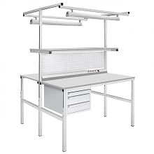 Стол промышленный металлический остров СПО-1500х900