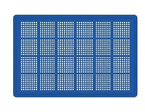 Ящик полимерный для полуфабрикатов перфорированный 600х400х75 (12.437.60.PE R)