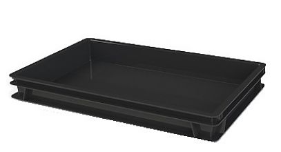 Ящик полимерный для полуфабрикатов сплошной 600х400х75 (12.437F.60.PE R)