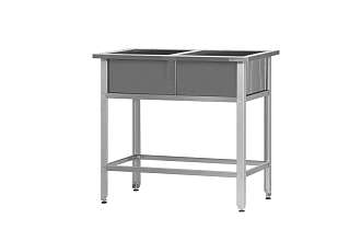 Ванна моечная ВМСр - 700/2 Retail, 2 отв. д/смесит.