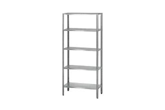 Стеллаж полочный СПЛп - 1500x400x1800 Profi Inox (полка сплошная 5 шт.)