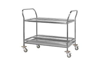 Тележка для сушки посуды ТДПп - 900x600x860 Profi Inox, 2 уровня - тарелки/тарелки