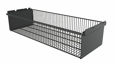 Корзина выдвижная 863х340х181 (Черный)