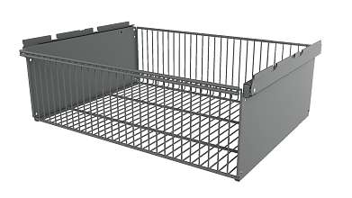 Корзина выдвижная 563х440х181 (Серебристый)
