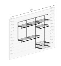 Гардеробная система GS. Гардеробная №11