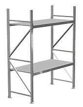 Стеллаж MS Pro 2000х2700х400, 2 яруса, оц.