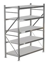 Стеллаж MS Pro 2500х2700х500, 5 ярусов, оц.