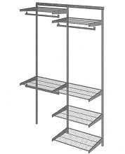 Гардеробная система Практик Home Optima G120 графит