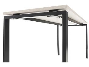 Стол NT 120X70 белое дерево/антрацит