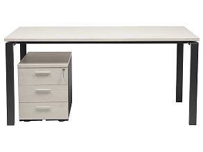 Стол NT 120X70 темный орех/серый