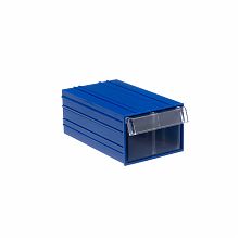 Пластиковый короб С-2-синий-прозрачный 250х140х100 мм