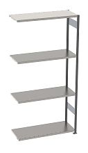 Стеллаж S90 2480х1000х600, 4 полки, осн. секция