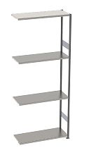Стеллаж S90 3030х1000х500, 5 полок, доп. секция