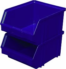 Пластиковый ящик 290х230х150 мм 7962 (синий)