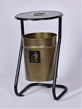 Урна уличная с пепельницей, с креплением в асфальт