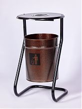 Урна уличная с пепельницей и крышкой