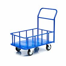 Тележка платформенная КПБ-300-200-К, с бортом, 600х900 мм