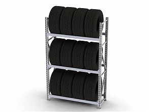 Стеллаж MS Pro для хранения шин 2000х1200х400/3 яруса