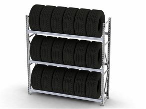 Стеллаж MS Pro для хранения шин 2000х1800х500/3 яруса