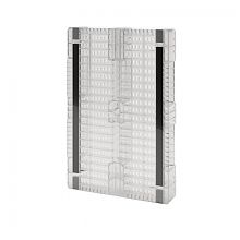 Усиленный сплошной поддон на трёх полозьях усиленный двумя трубами серый 1200x800x150 (02.117F.91.PEF.S.T206)