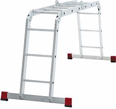 Лестница-трансформер алюминиевая, ширина 400 мм NV 1323.4