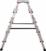 Стремянка алюминиевая двухсторонняя с площадкой 350х260 мм NV2120.3