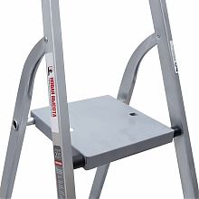 Стремянка алюминиевая со ступенями 130 мм и органайзером NV2118.10