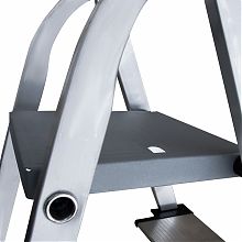 Стремянка алюминиевая со ступенями 130 мм и органайзером NV2118.10