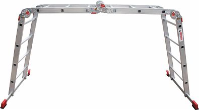 Профессиональная алюминиевая лестница-трансформер, ширина 400 мм NV3320.5