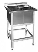 Ванна моечная односекционная сварная ВМC 500/1 Нержавеющий каркас