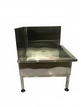 Ванна моечная односекционная сварная ВМС 700/1 Нержавеющий каркас (полка с отверствием под смеситель)