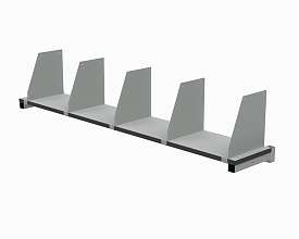 Разделители для верхней полки 400 мм (комплект 5 шт, RAL7035)