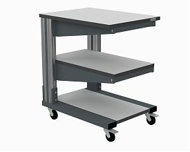 Стол подкатной Современный 690x460x840 мм (RAL7012)