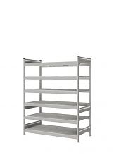 Стеллаж СТ-023 полочный 2000x1500x800 6 яруса цинк