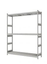 Стеллаж СТ-023 полочный 3000x2100x600 3 яруса цинк