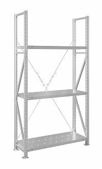 Стеллаж MS U 200x70x50/3 (Нагрузка на полку 300, перфорированная)