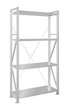 Стеллаж MS U 300x100x50/4 (Нагрузка на полку 300, сплошная)